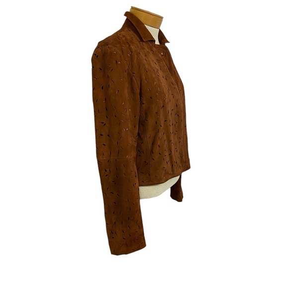 Worth Sz 8 Brown, Suede, Laser Cut Jacket - Picture 5 of 9